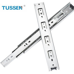 Tussen 20 Inch 3-fold Heavy Duty Full Extension Drawer Runners Top Grade Shanghai Metal Cabinet Slides Drawer