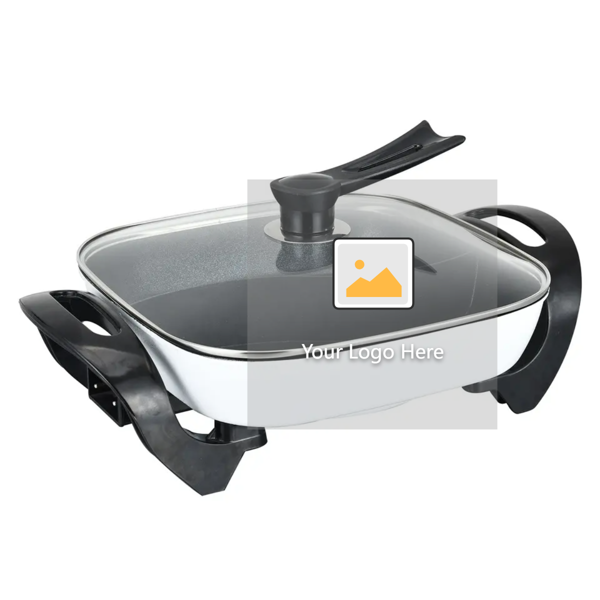 Portable Electric Hot Pot Household Non Stick Coating 30cm Kitchen Electric Cooking Hot Pot