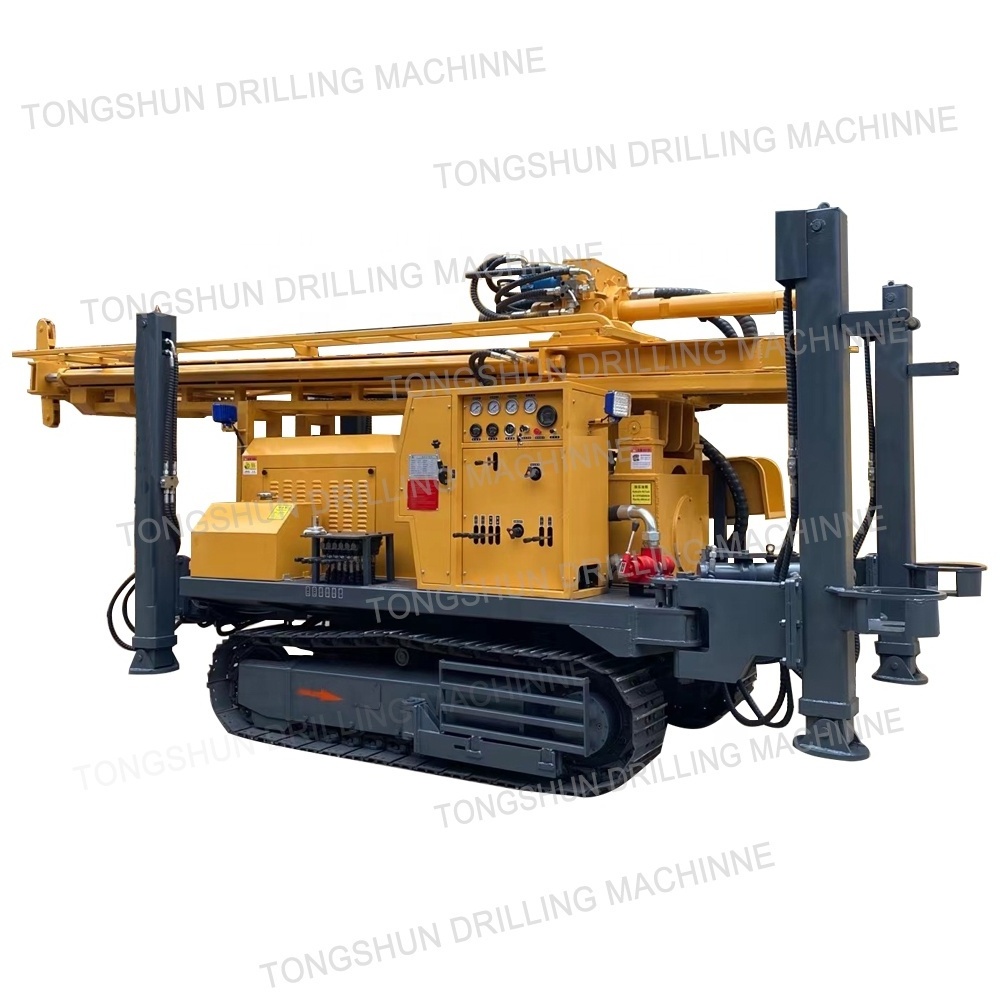 200m Crawler Mounted Diesel Borehole DTH Water Well Drilling Rig Machines