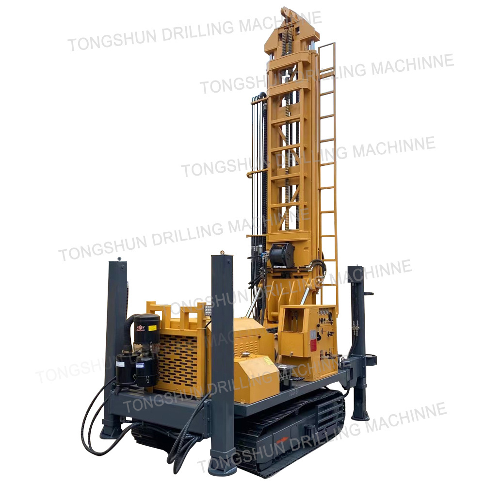 200m Crawler Mounted Diesel Borehole DTH Water Well Drilling Rig Machines