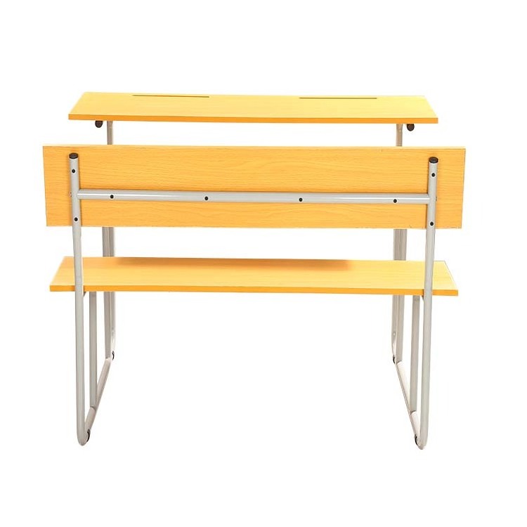 Adjustable School Furniture Double Size Desks Bench For Classroom Students