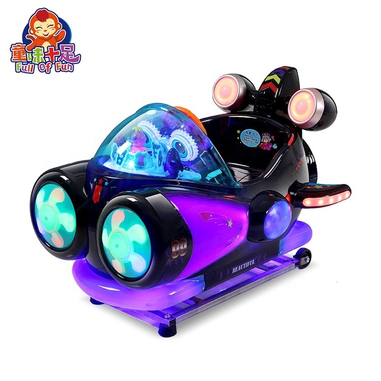 Glowing coin-operated children's mini electric swing swing car