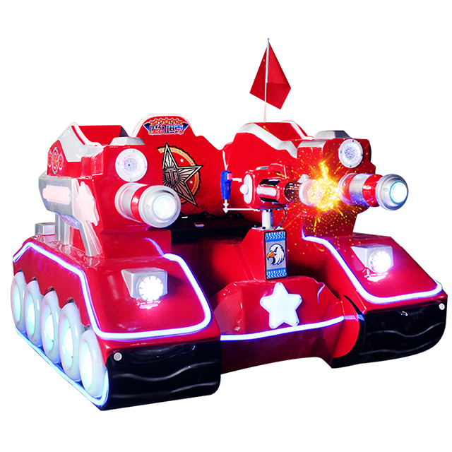 popular China wholesale shooting vehicle plastic kids ride on tank mini bumper car for kids ready for ship