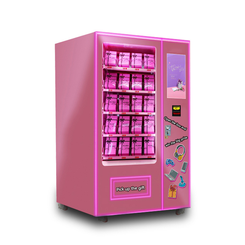 Touch Screen Cashless Payment Vending Machines Gift Mystery Lucky Box ...