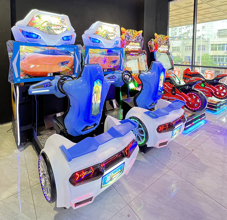 Coin Operated Dynamic Car Driving Electronic Car Ultimate Speed Racer Arcade Racing Game Machine