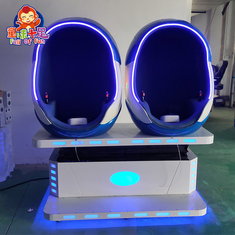 Egg Chair 2 Seat  9d vr game machine virtual reality 7d simulator 9d cinema virtual reality games for home