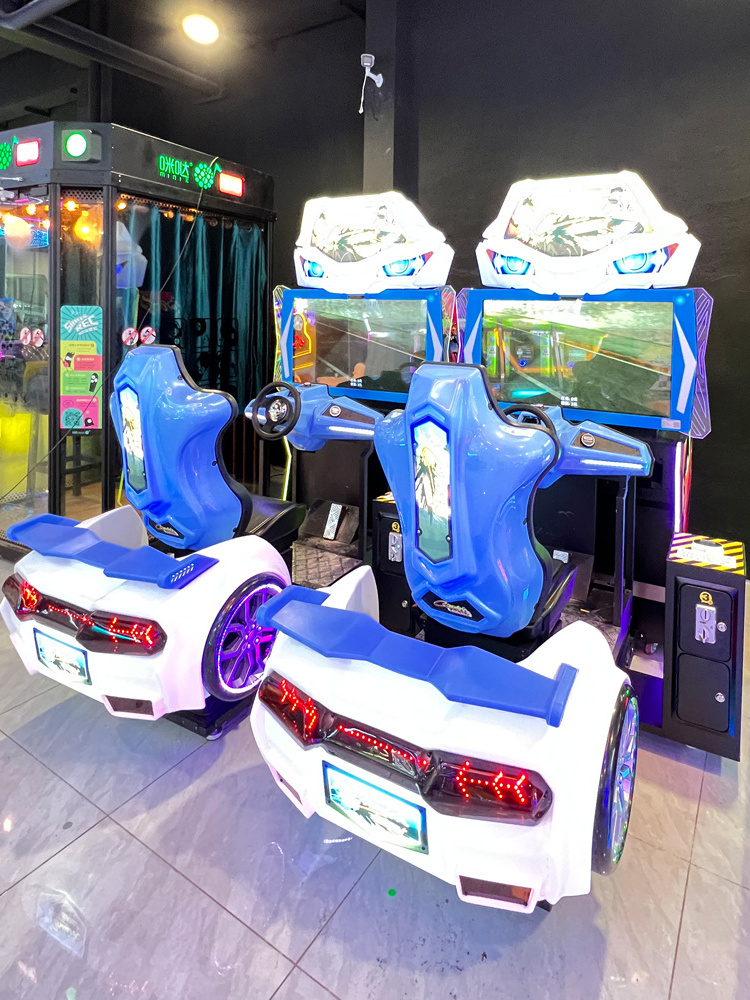 Coin Operated Dynamic Car Driving Electronic Car Ultimate Speed Racer Arcade Racing Game Machine