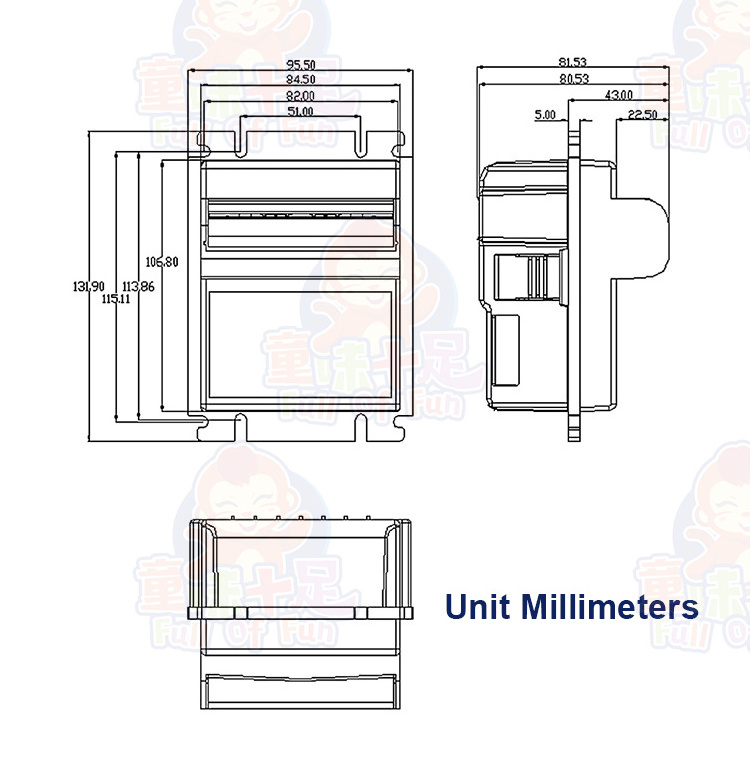 Wholesale TP70 Bill Acceptor Note Cash Acceptor For Vending Machine ict bill acceptor