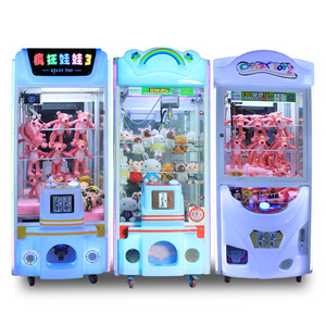 Newest Style Kids Min Toy Crane Claw Game Machine Pusher Arcade Vending Games Machine For Game Center