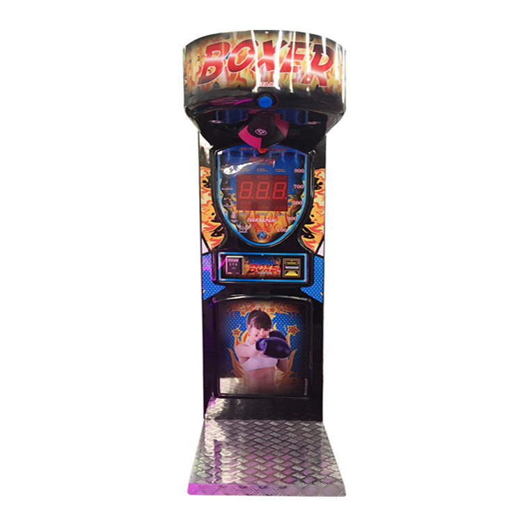 Coin Operated Hard Hitter Boxing Punching Machines Boxer Maquina De Soco Ultimate Big Punch Boxing Game Machine