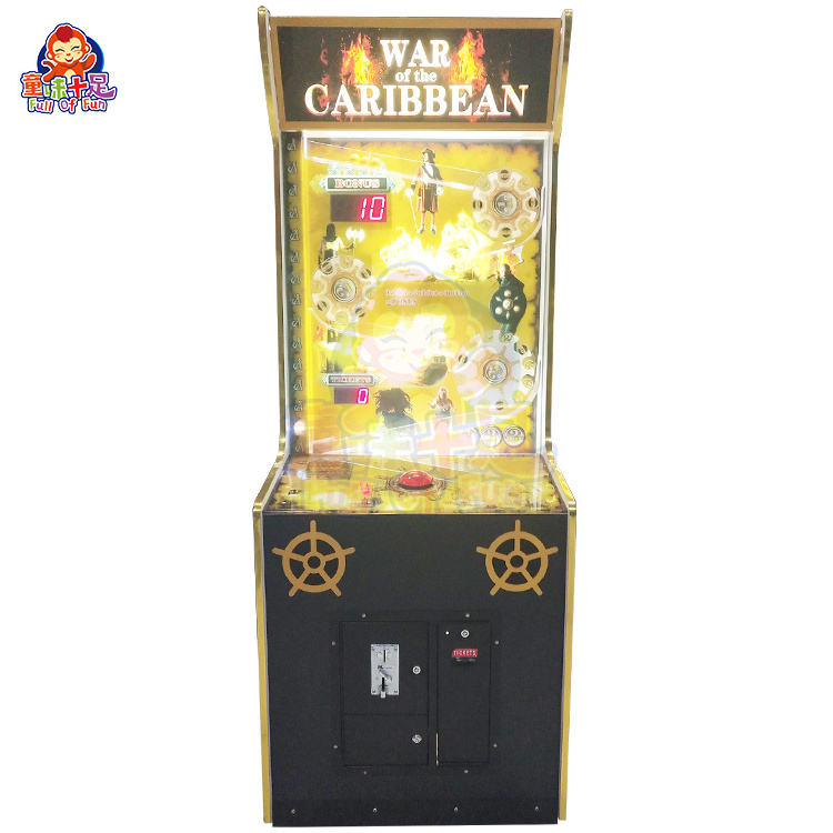 War Of The Caribbean Game Machine For Sale Push Coin Operated Redemption Ticket Game Machine