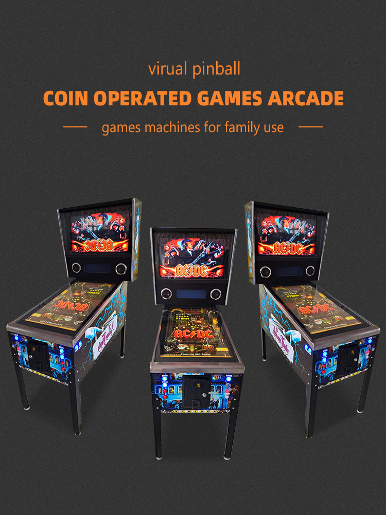 ultra virtual pinball arcade game machine vintage pinball 120hz mechanical pinball led lights game machines for sale