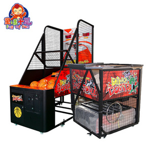 pop Coin Operated  a shot basketball game three stage game mode indoor commercial basketball arcade game machine