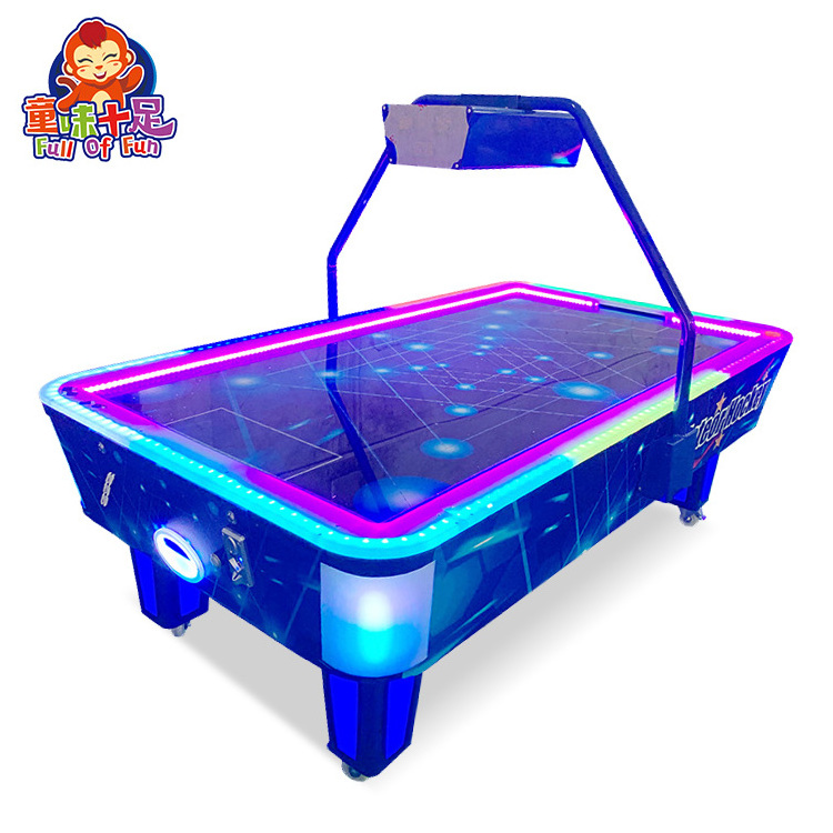 Indoor coin operated air hockey puck game machine dolphin air hockey table sport  game machine