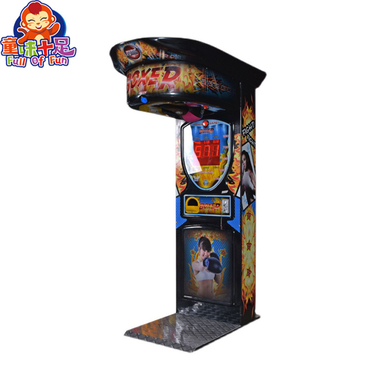 Coin Operated Hard Hitter Boxing Punching Machines Boxer Maquina De Soco Ultimate Big Punch Boxing Game Machine