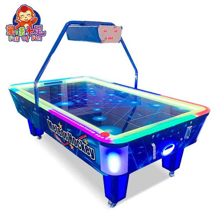 Indoor coin operated air hockey puck game machine dolphin air hockey table sport  game machine