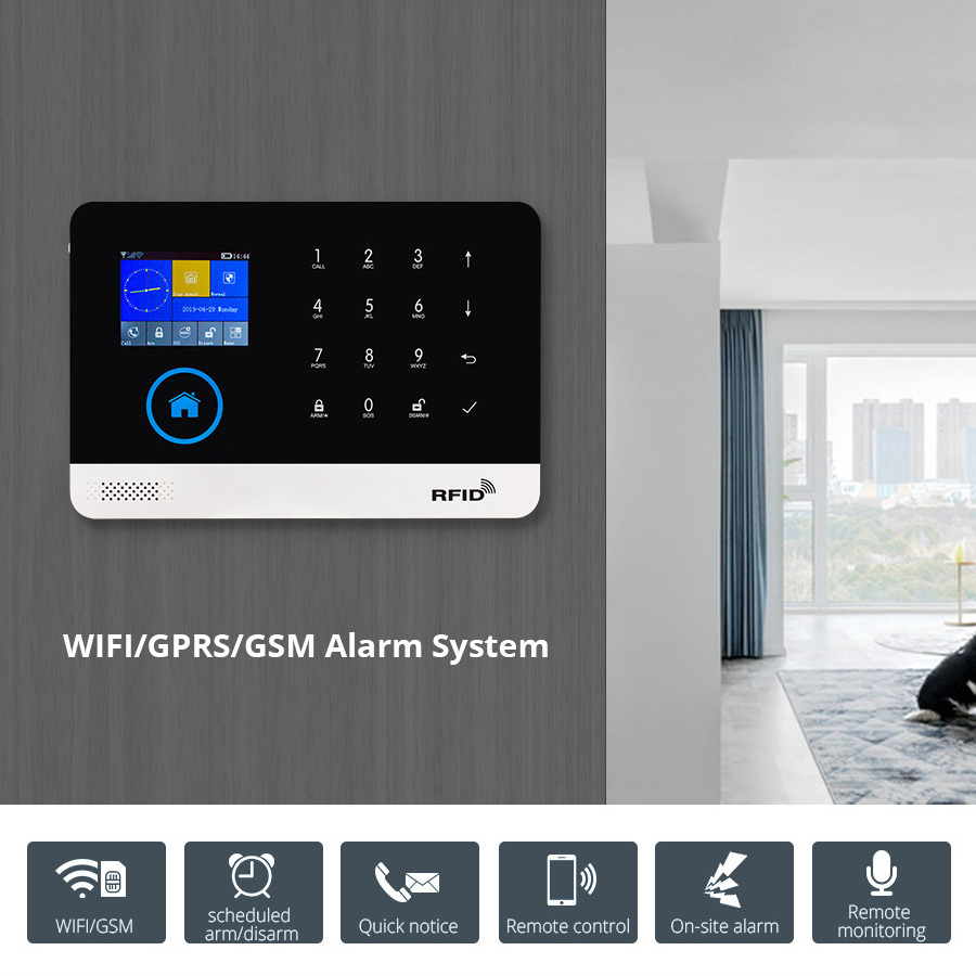 New PG103 Tuya Smart sensor Home Security Alarm WIFI 4G Home Alarm System smart door sensor