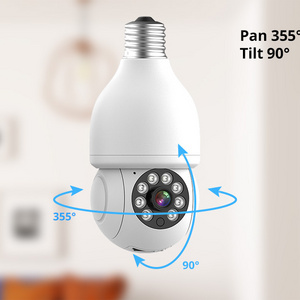 Newest 5G Waterproof Tuya Wifi Security CCTV Motion Tracking Two-way Audio Bulb Camera For Farm