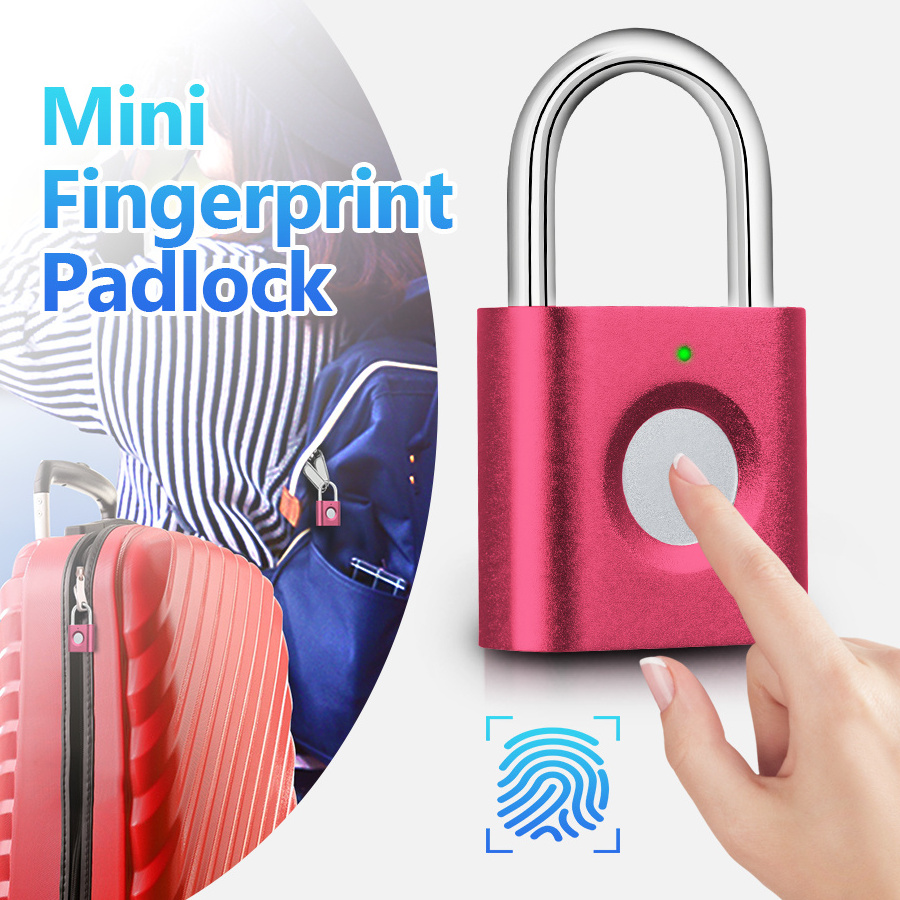 KERUI P3 Mini Anti-theft Intelligent Smart Security Fingerprint Padlock Suitcase Luggage Door Electric Electronic Lock Keyless