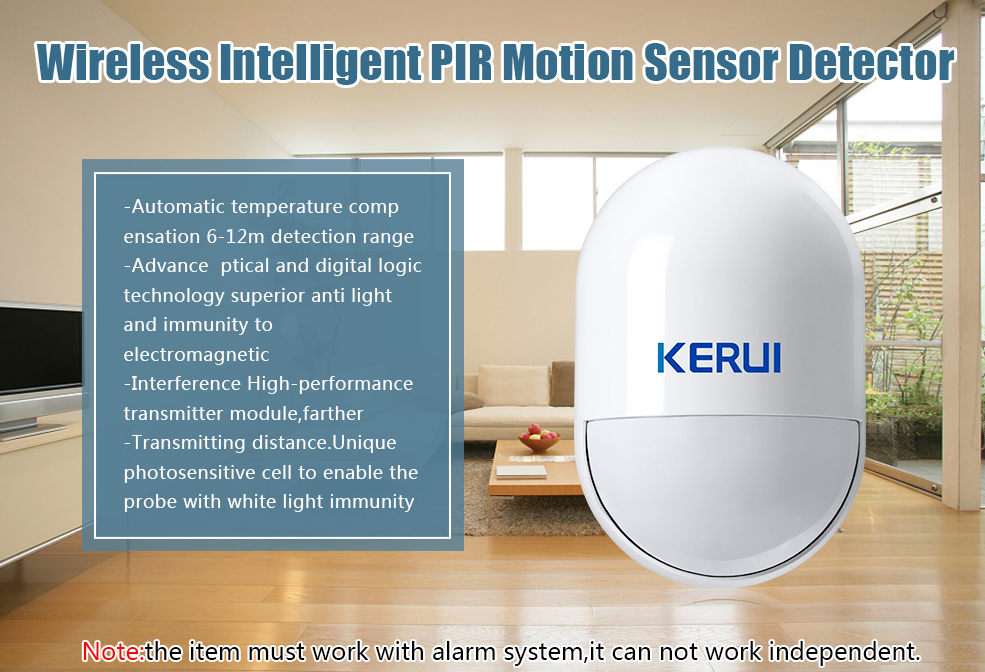 KERUI P829 Wireless PIR Motion Detector for KERUI Home Alarm System Smart Home Motion Detector Sensor With Battery