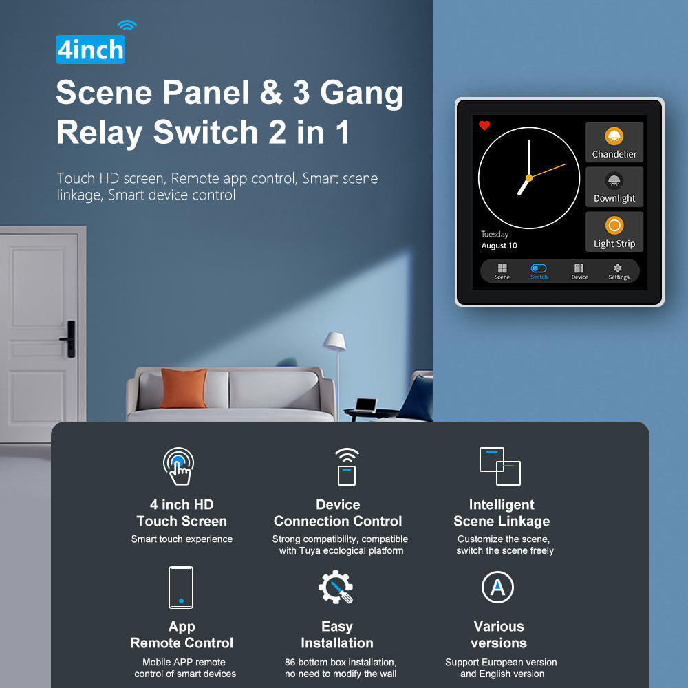 T3E new zigbee smart switch with 3 gang relay smart switch gateway with tuya mobile APP