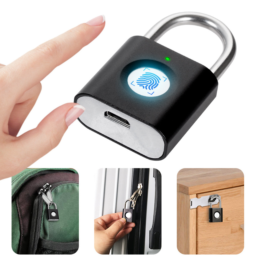 KERUI P3 Mini Anti-theft Intelligent Smart Security Fingerprint Padlock Suitcase Luggage Door Electric Electronic Lock Keyless