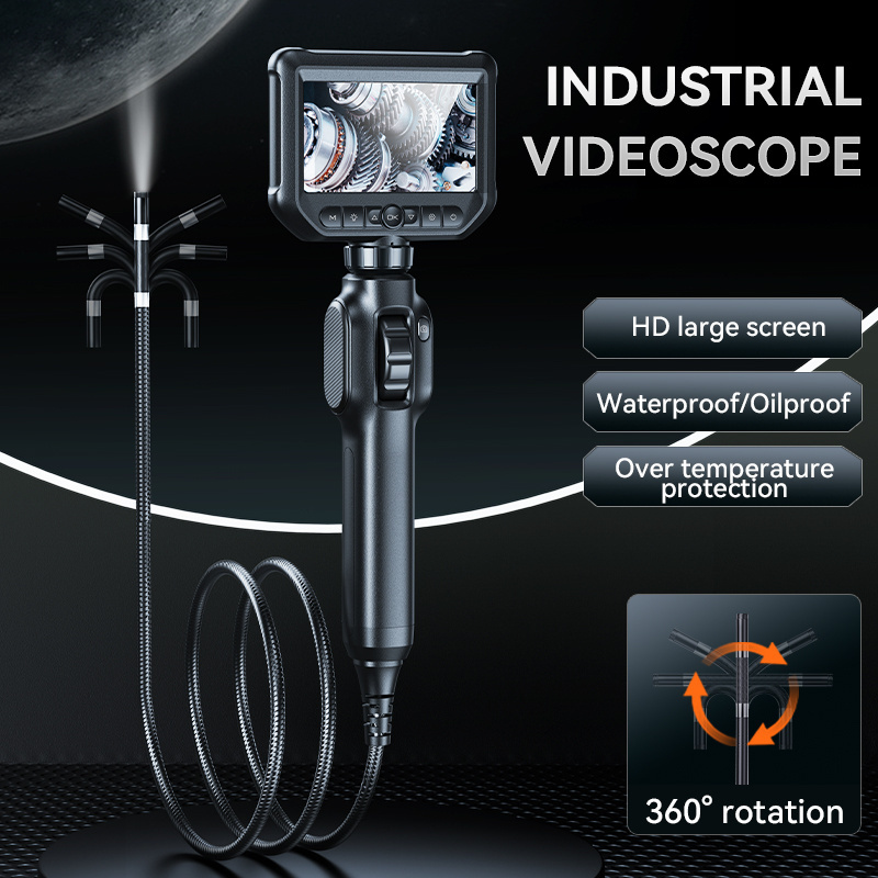 KERUI 2MP Endoscope Camera 4.3 Inch Screen Auto Repair Full HD Borescope Camera Industrial Endoscope Repair Machine Engine