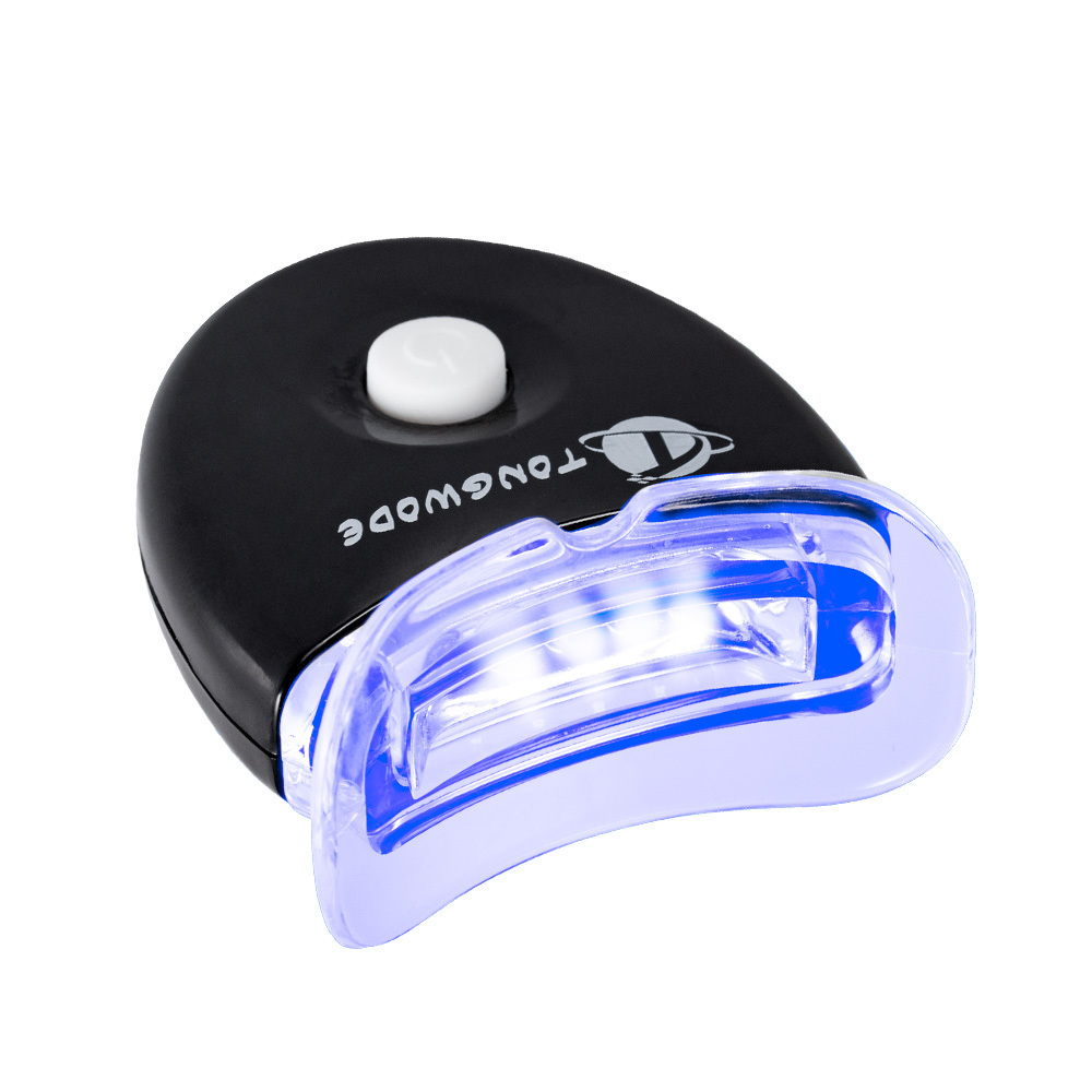 Bleach Teeth Whitener Dental Mini Machine Battery Teeth Whitening Device Led Lights For Home Travel Portable Home Use