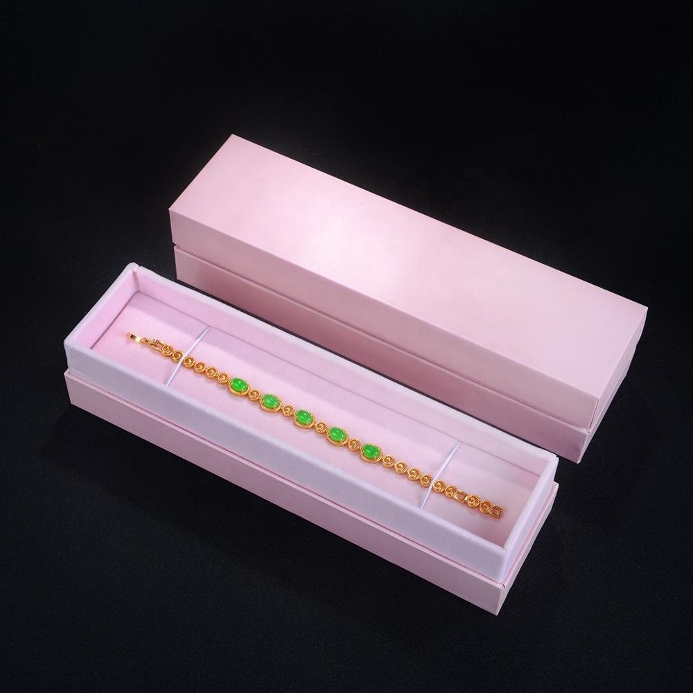 High Quality Custom Jewelry Box Velvet Plastic PC Style Gift Box for Rings Bracelets Bangles with Carton Packing