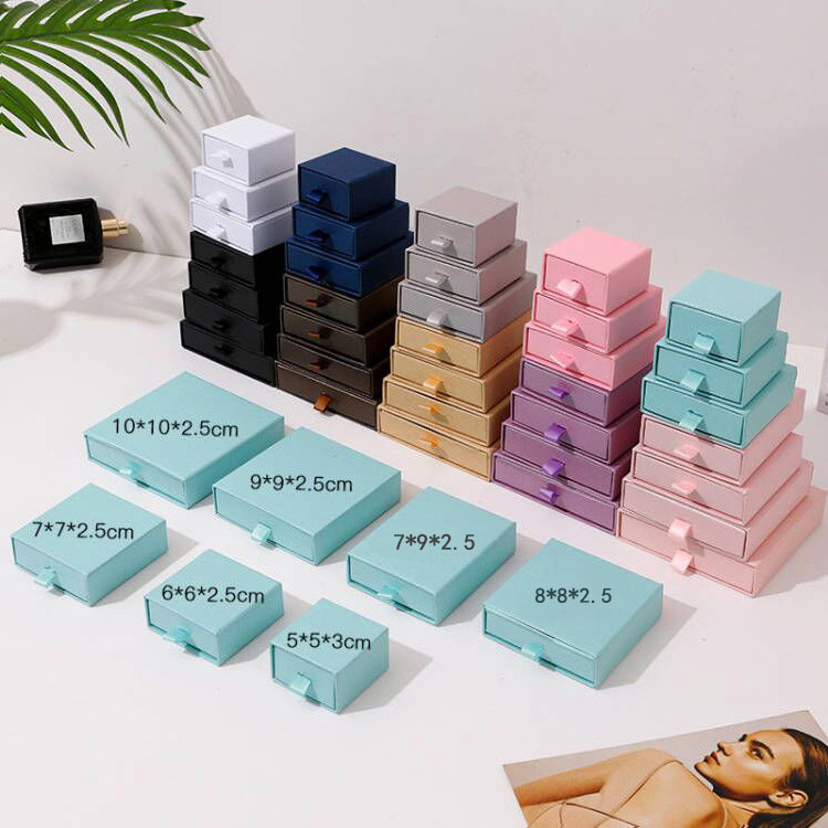 Tongxing Drawer jewelry box jewellery packing box ring pendant necklace bracelet storage carton custom jewelry packaging