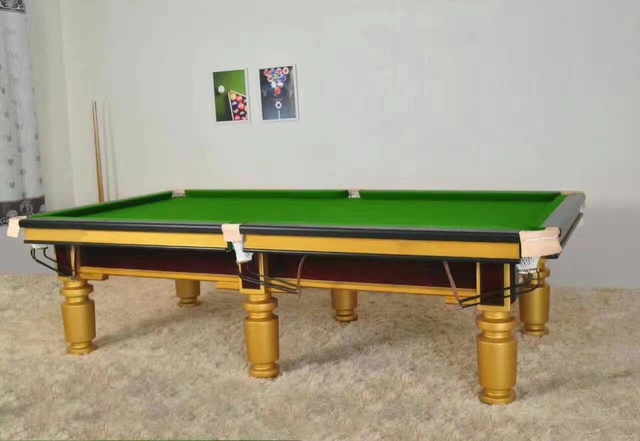 Style Billiard Table Snooker Games Play Snooker Table for Sale High Quality Cheap Classic Cloth Wood Customized Logo White 1 Set