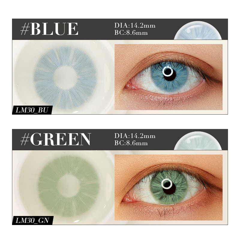 Wholesale Prescription Color Contact Lenses  Yearly Eye Color Lens With Power Pupilent Lentes De Contacto De Colores