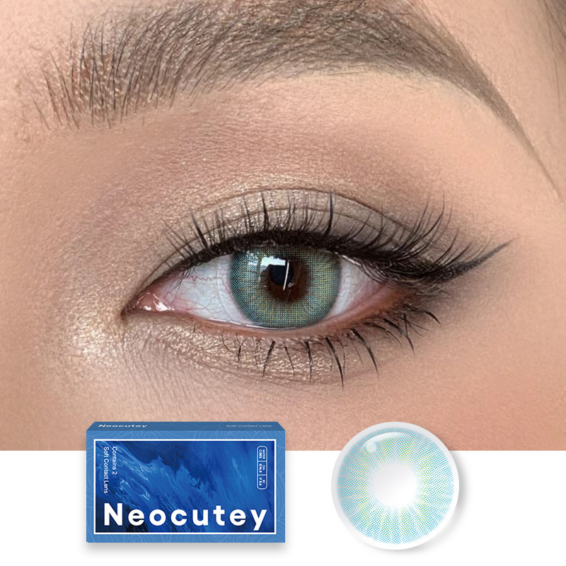 Beautiful contact lenses dilated pupils 14.2mm contact lenses natural green  contact lenses