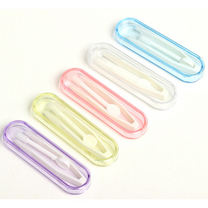 Wholesale high quality contact lenses case box accessories wearing stick and tweezers kits for contact lens case