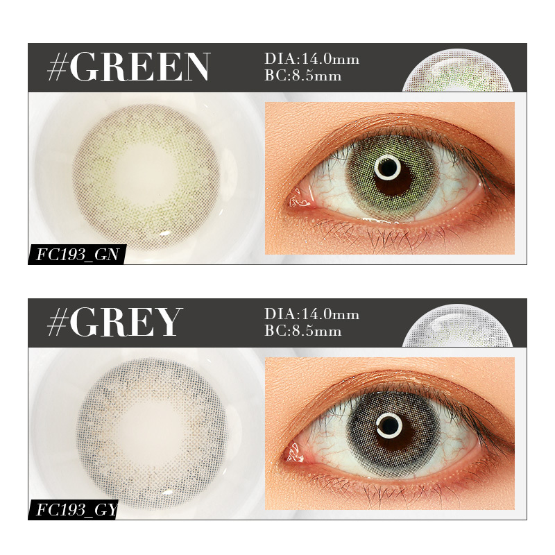 Cosmetic lenses yearly colored eye contacts color contact lens natural color hot sale contact lenses