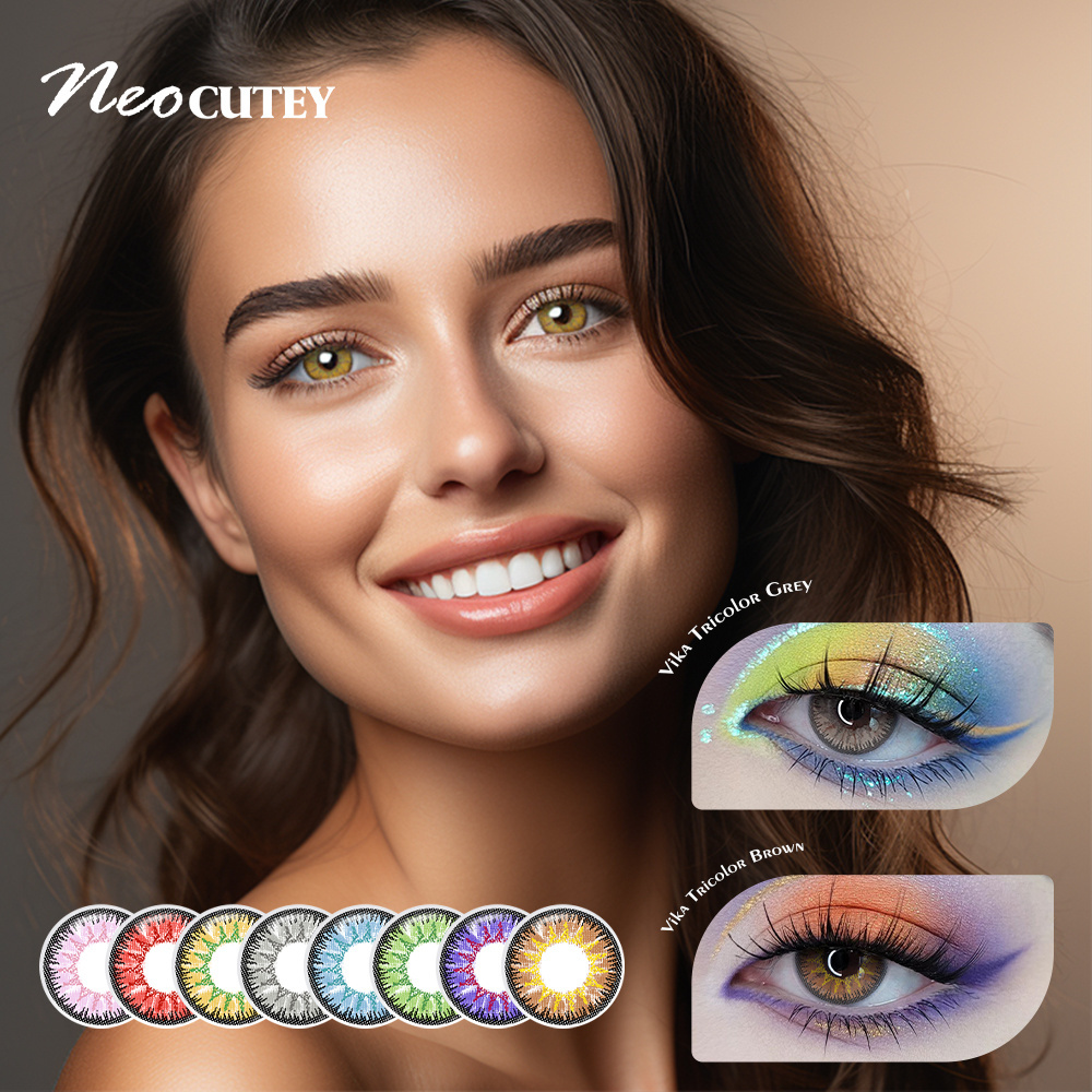 Vika Tricolor Neocutey Brand OEM/ODM lentilles de contact anime pas cher contact lenses wholesale