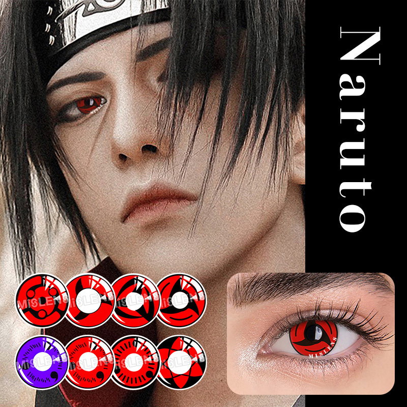 Sharingan Colour Contact Lenses Wholesale Lentes De Contacto De Color Halloween Cosplay Eye Contacts Lens