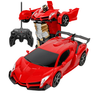 RC Car Kids Car Toy Robot for Deformation Remote Control Car Toys Electric Color Box Customized Over 5 Years Old 4 Channels 48