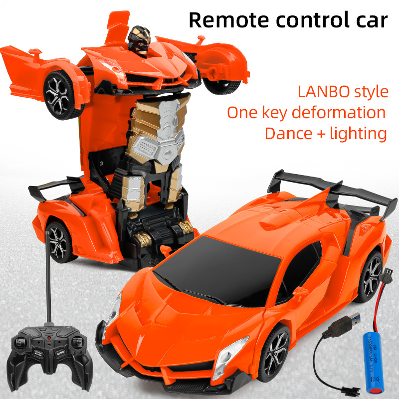 RC Car Kids Car Toy Robot for Deformation Remote Control Car Toys Electric Color Box Customized Over 5 Years Old 4 Channels 48