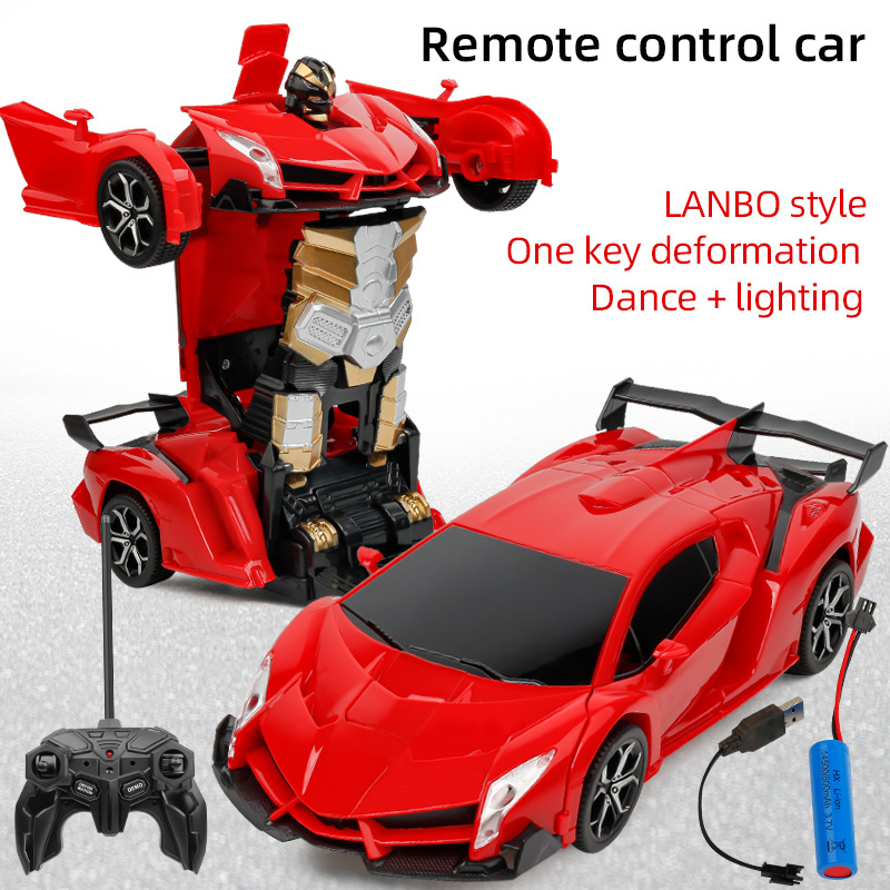 RC Car Kids Car Toy Robot for Deformation Remote Control Car Toys Electric Color Box Customized Over 5 Years Old 4 Channels 48