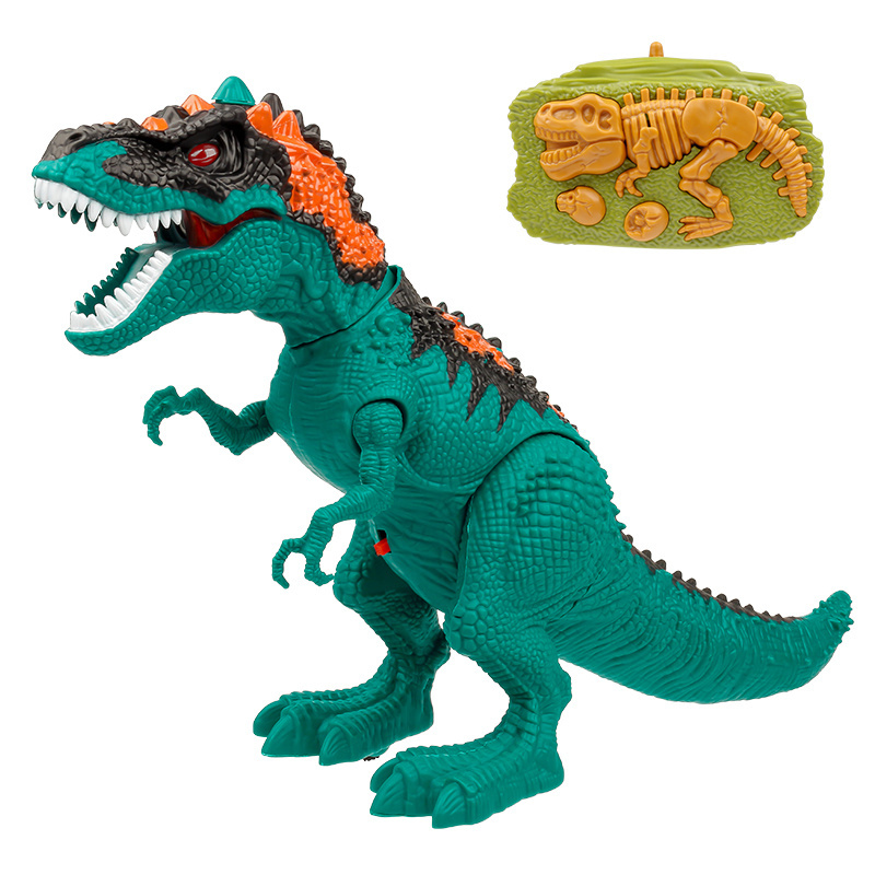 Cross border hot sale electric 2.4G remote control dinosaur children's toy simulation Tyrannosaurus Rex with spray model