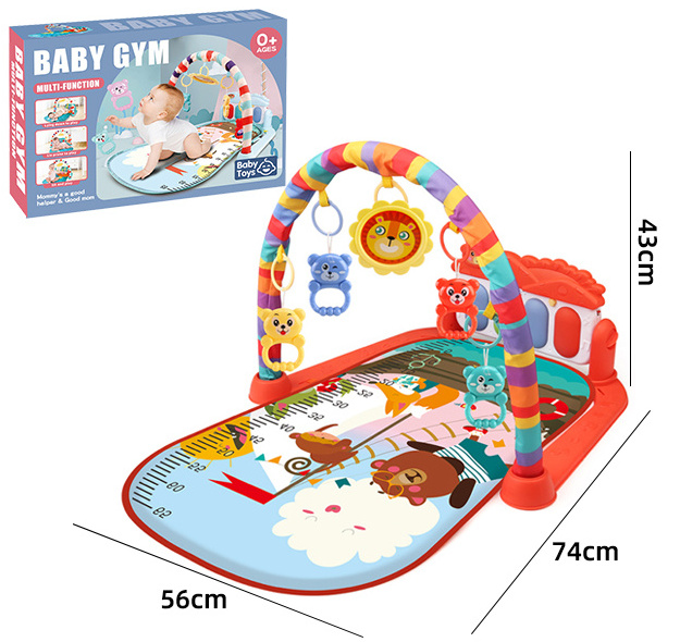 Hot sell Special  baby play mat piano with animal rattle toys funny baby game