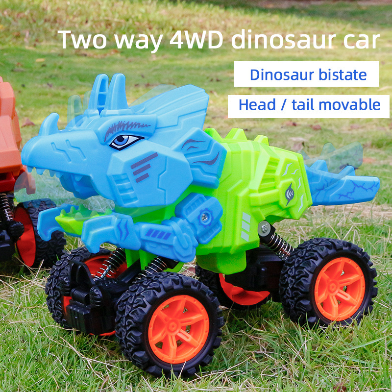 Multi-style Mini Dinosaur Friction Car Toy Simulation Swing Dino Inertia Vehicle Pull Back Car Toy