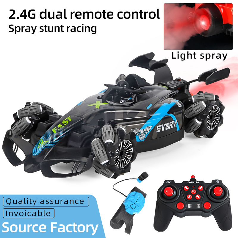 RC racing car with spray & lights function Remote control 4 wd drive drift toys car wireless controlled speed cars