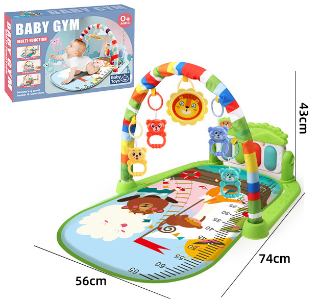 Hot sell Special  baby play mat piano with animal rattle toys funny baby game