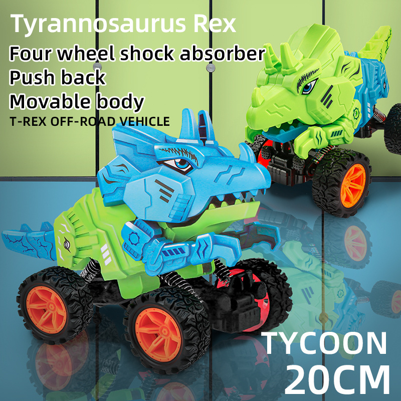 Multi-style Mini Dinosaur Friction Car Toy Simulation Swing Dino Inertia Vehicle Pull Back Car Toy