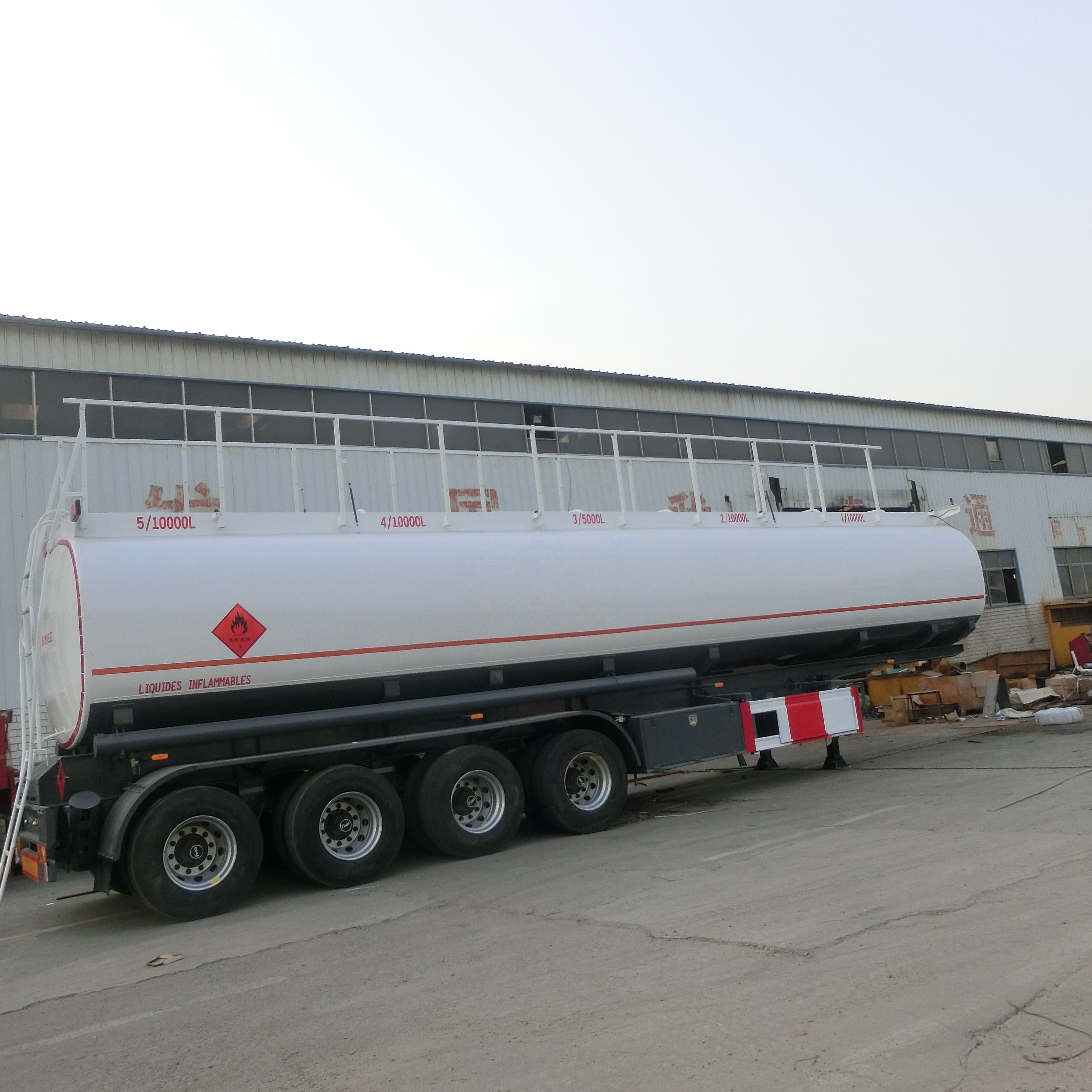 ISO 10000 gallon crude/OIL/FUEL tanker truck capacity semitrailer