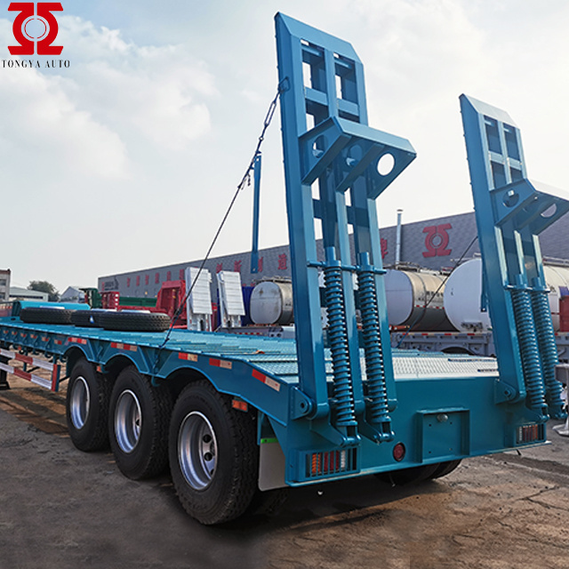 China TONGYA New 53 Axles 100 Ton Heavy Duty Trailer Lowboy Lowbed Trailers For Sale