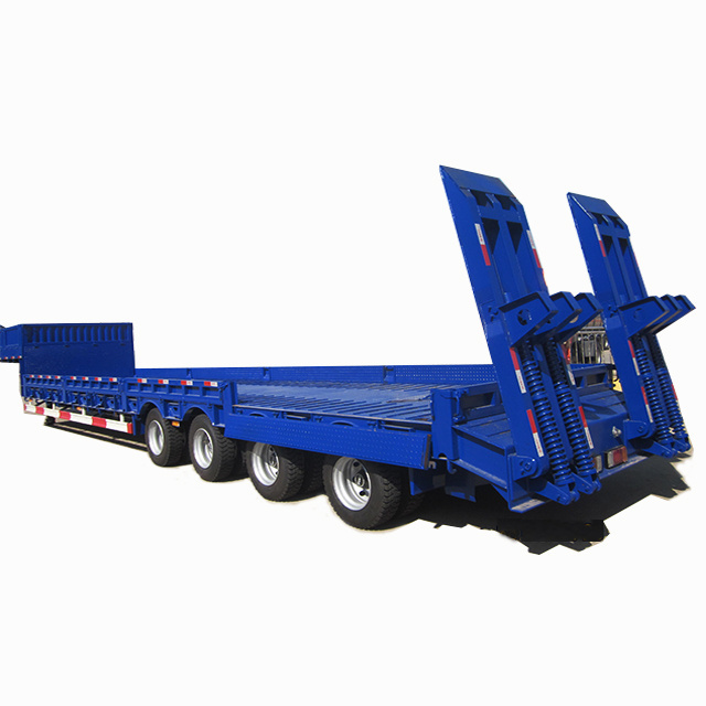 Manufacturer TONGYA Heavy Duty Design Extendable Lowbed Semi Trailer Truck