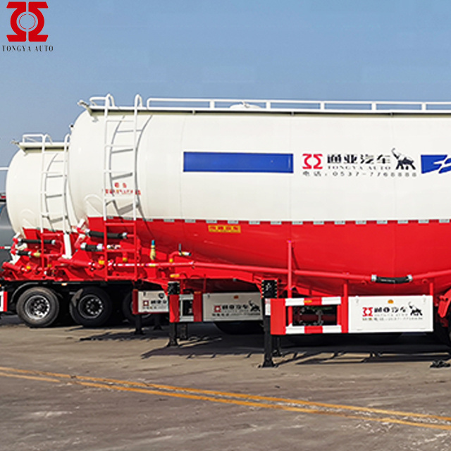 China Manufacture TONGYA 80T Bulk Cement Tanker Semi Trailer  For Sale Cement Bulker Capacity